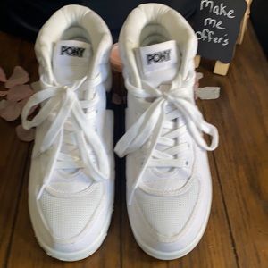Men’s pony high top tennis shoes
